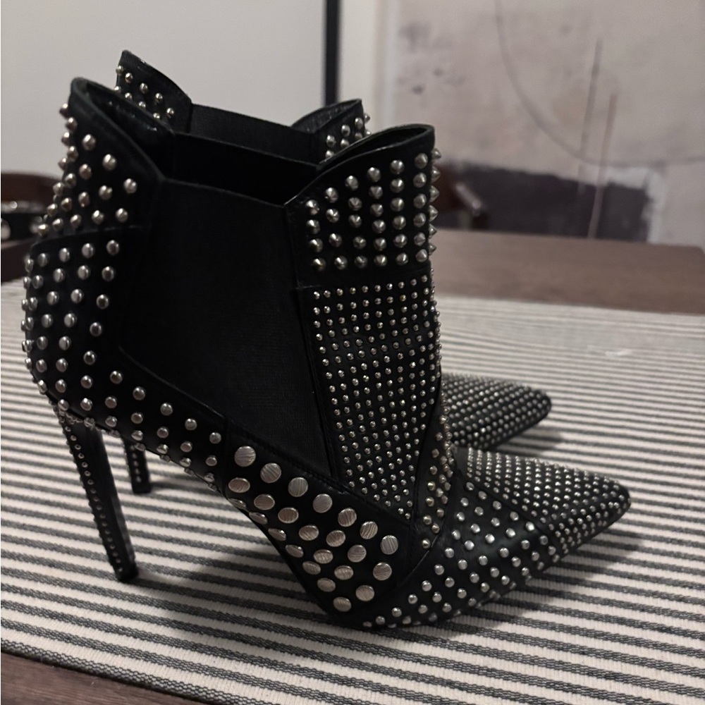 YSL studded boots